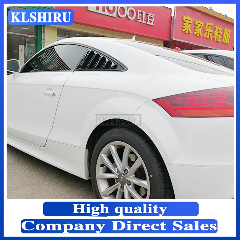 

KLSHIRU TT, заднее крыло окна, глянцевый черный боковой щит вентиляционного отверстия для Audi TT 2008 ~ 2016