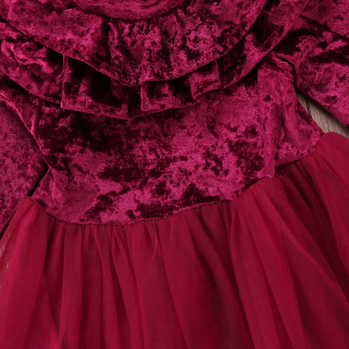 Новое От 1 до 6 лет платье принцессы для маленьких девочек детское бархатное