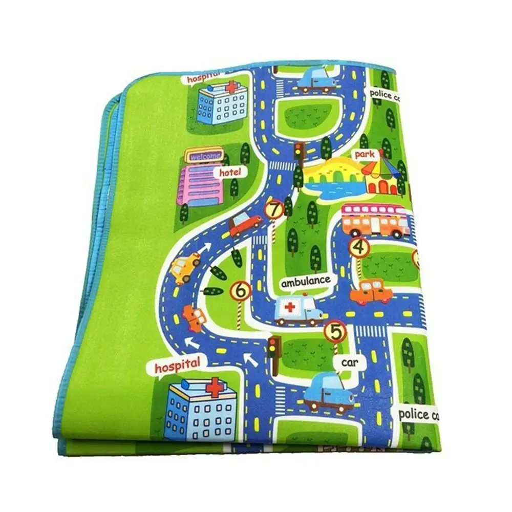 Большой складной городской дорожный ползающий коврик для пола игровой из