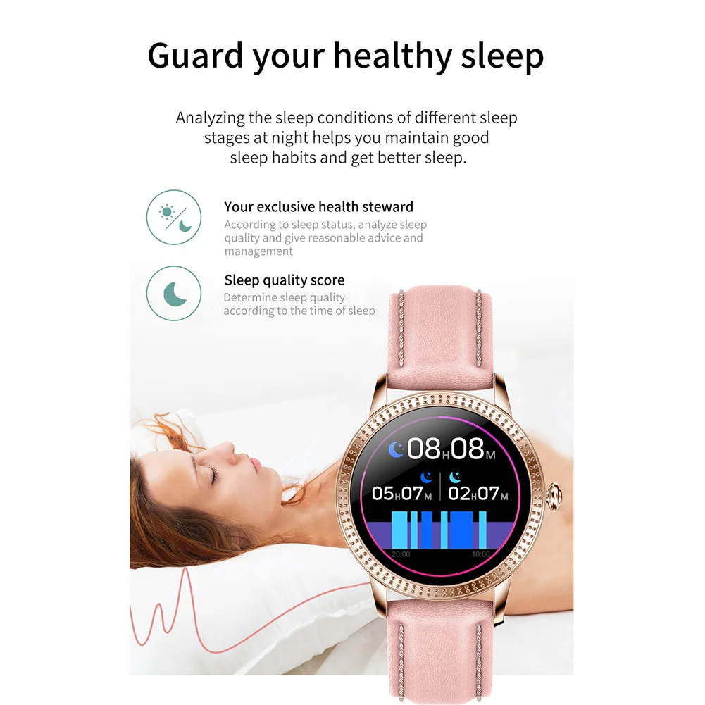 

Exercise Smart Bracelet Sedentary Reminder Sleep Heart Rate Blood Pressure Monitor Health Wristband Fitness Tracker Sports Watch