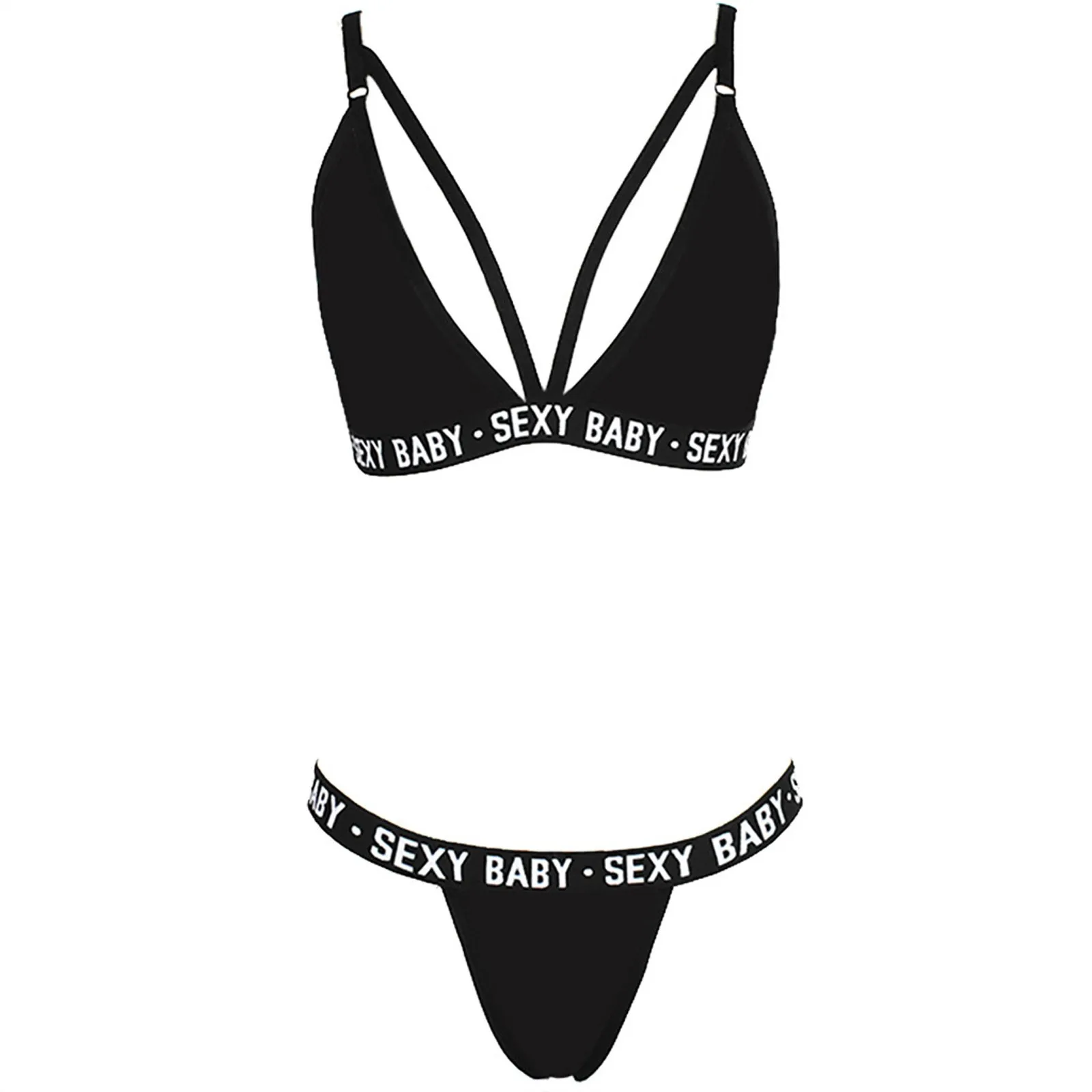 

Sexy Women Plus Size Lingerie Set Femme Corset Sleepwear Night Wear Bra Brief Sets Backless Pajamas Set