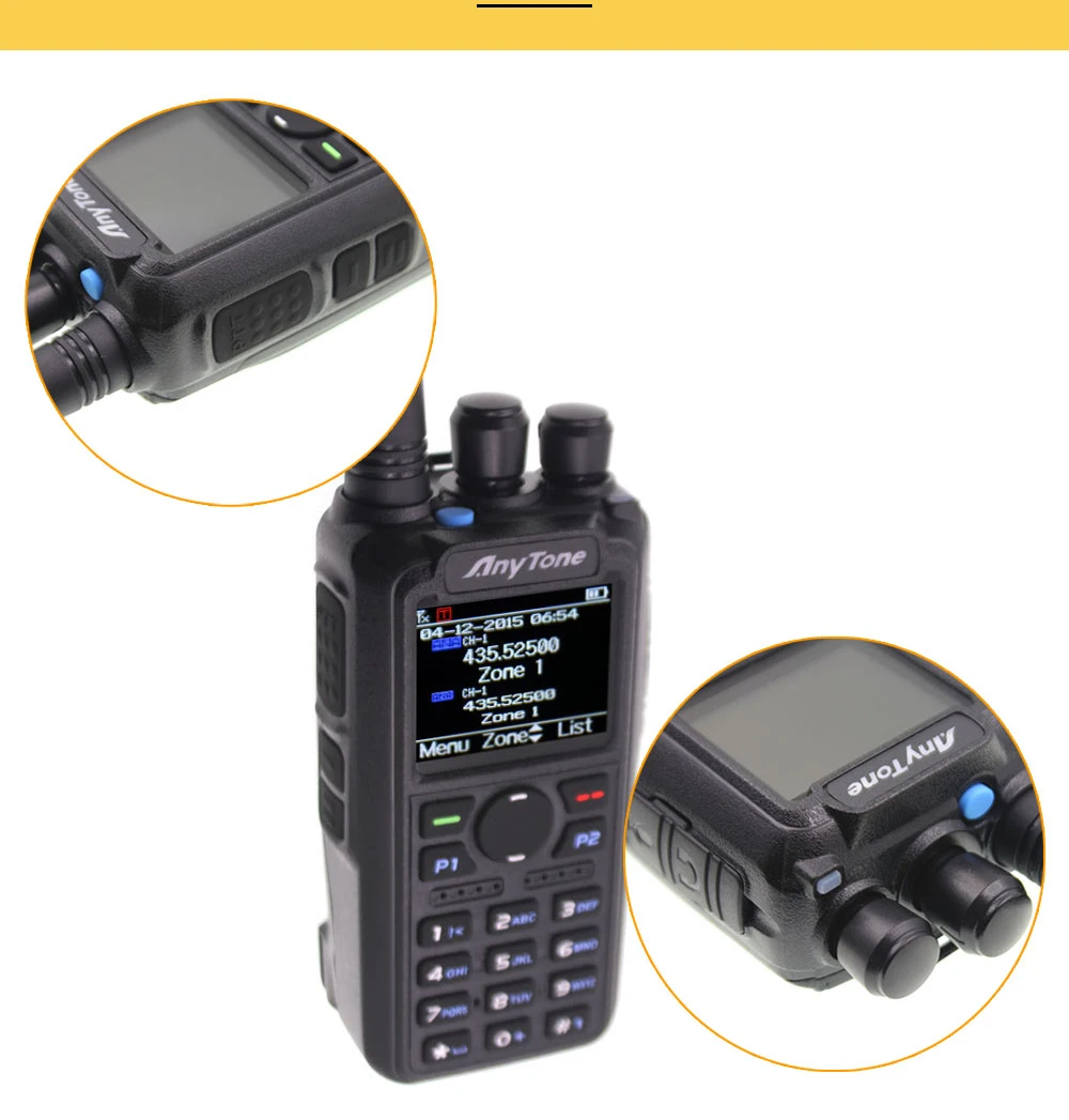 Najtaniej Anytone AT-D878UV Plus Walkie-talkie VHF 136-174MHz UHF 400-470MHz GPS Apr Bezprzewodowa Stacja Radiowa PTT DMR Ham Z Kablem