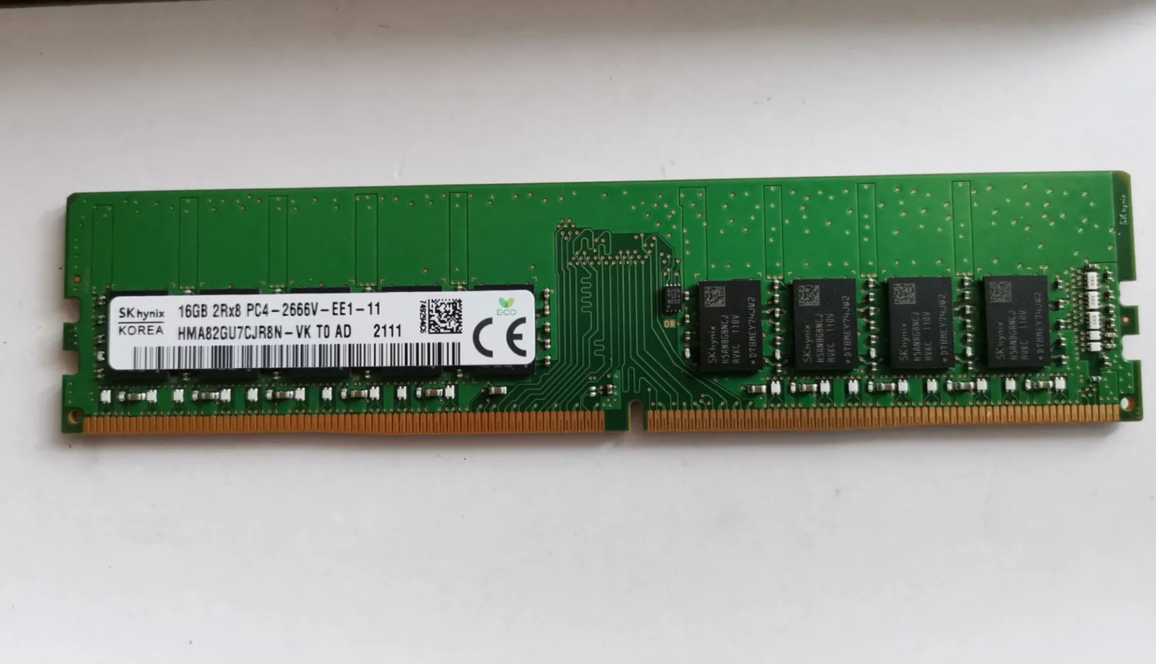 

SK hynix DDR4 ECC RAM 16GB 2Rx8 PC4-2666V-EE1-11 2666MHz 16GB Серверная Память DDR4