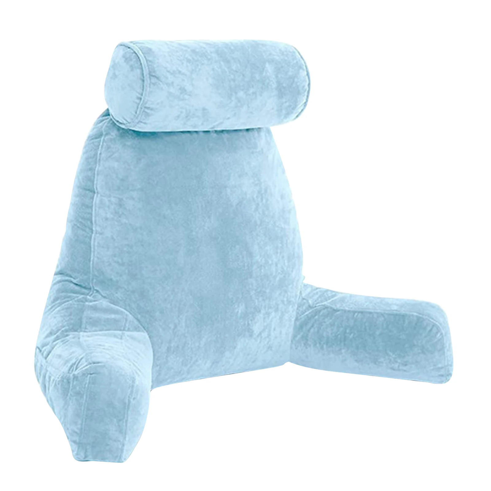 

Reading Pillow with Detachable Neck Roll & Big Bed Backrest Pillow with Arms and