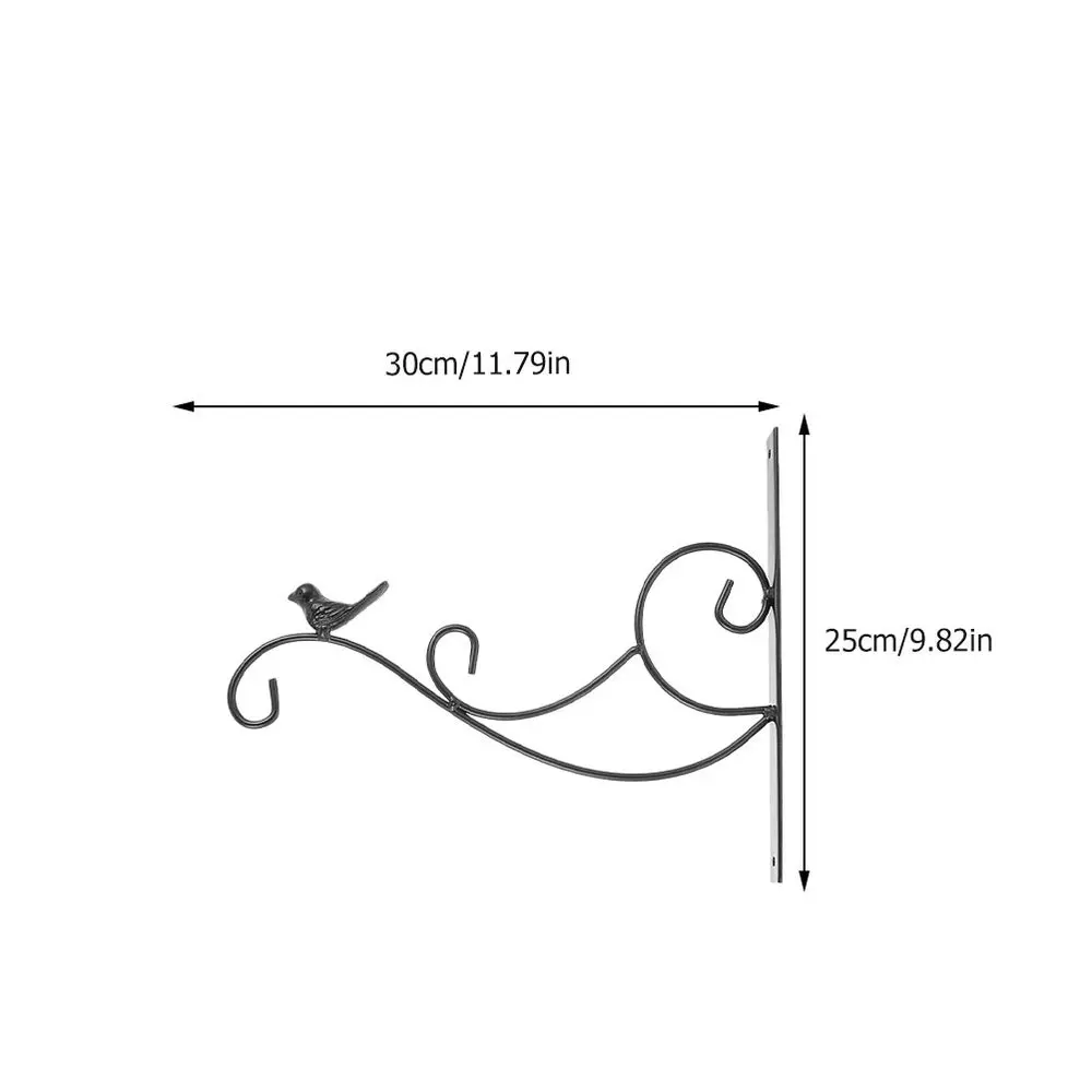 

Wall Hanging Flowerpot Rack Iron Flower Basket Hanger Practical Plant Pot Hanger