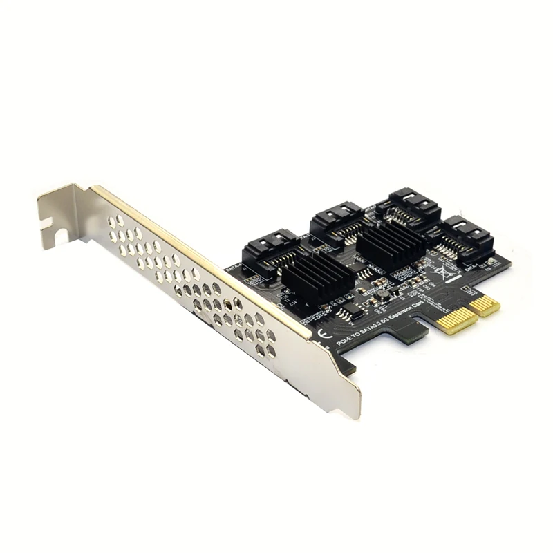 NEW PCIE to SATA Card PCI-E Adapter PCI Express to SATA3.0 Converter 4-Port SATA III 6G Expansion Controller Card Adapter IPFS