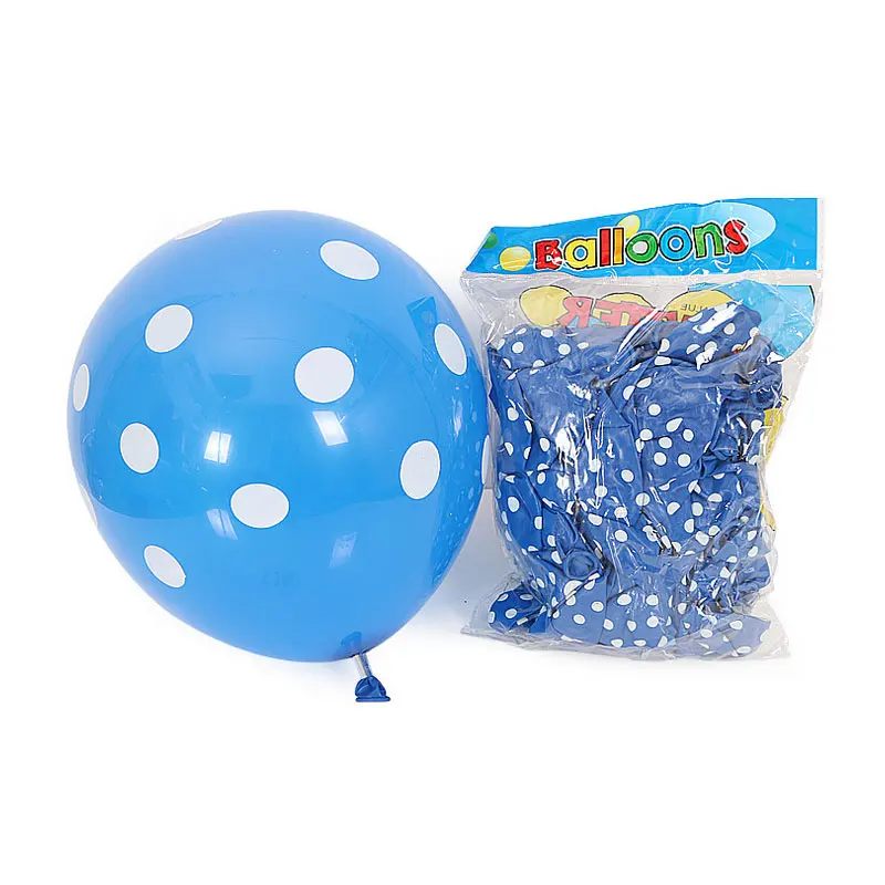 20 шт./лот 12 дюймов цветные шарики в горошек Дети День рождения Свадьба Танец