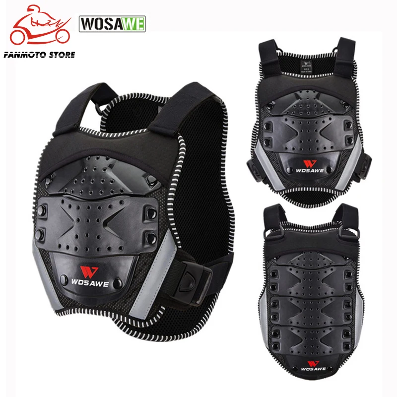 Детский мотоциклетный жилет бронированный защитный детский для катания на лыжах