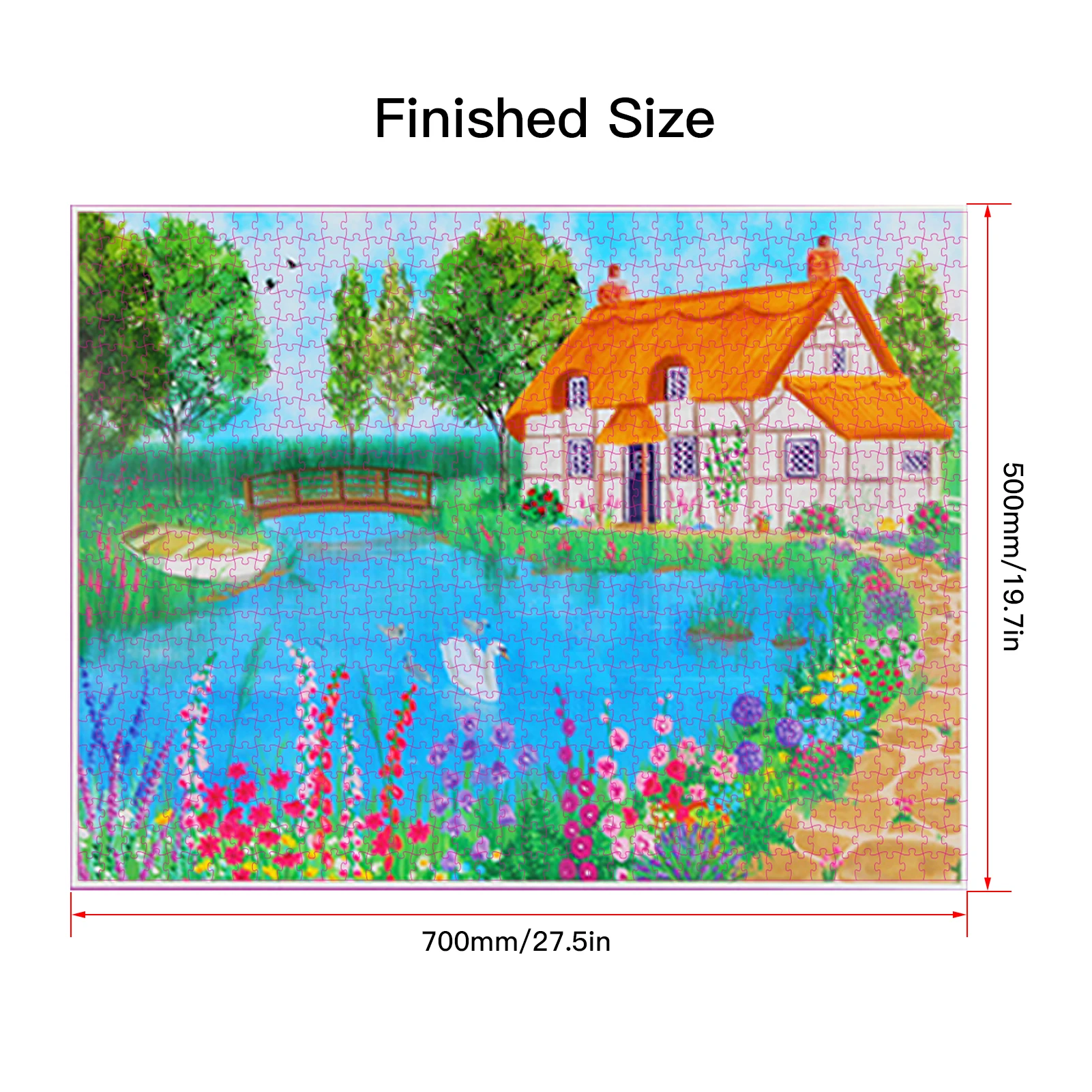 

1000 Piece Jigsaw Puzzle for Adults Assembling Picture Puzzle Games Educational Challenging Toy Birthday Gift for Children Teens