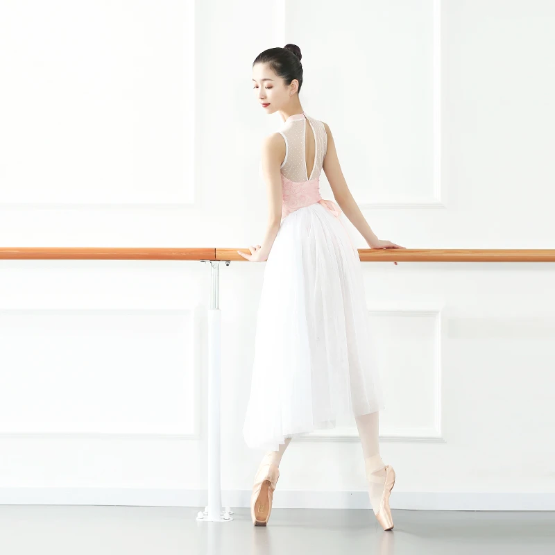 Ballet Leotard Women Floral Dance Adult Gymnastic Ballerina Dot Mesh Back Leotards for Tank | Тематическая одежда и