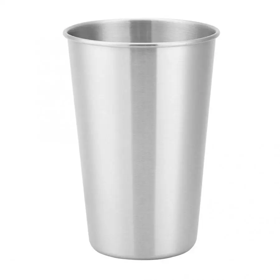 Кружка для молока 500 мл портативная детей и взрослых нержавеющая сталь кемпинга