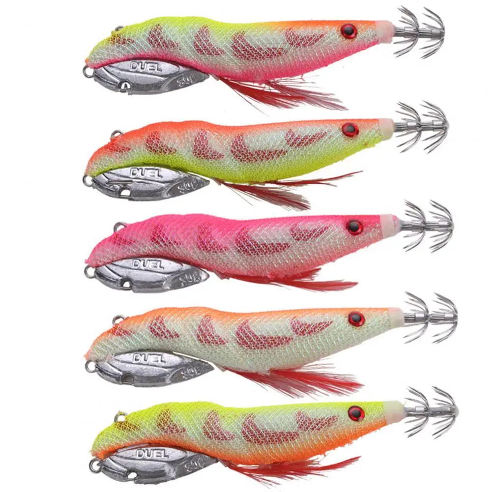 

35g Fishing Lure Sea Fishing Attractive Plastic Simulation Egi Squid Bait for Angling