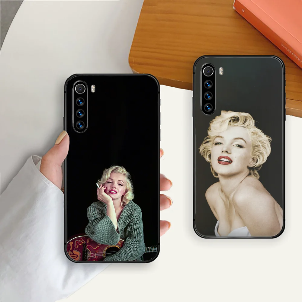 

Sexy Girl Marilyn Monroe Phone Case Cover For Xiaomi 7 7A 8 8T 9 9S 9A 10 K30 Redmi Note Pro Ultra Black Soft Fashion Waterproof