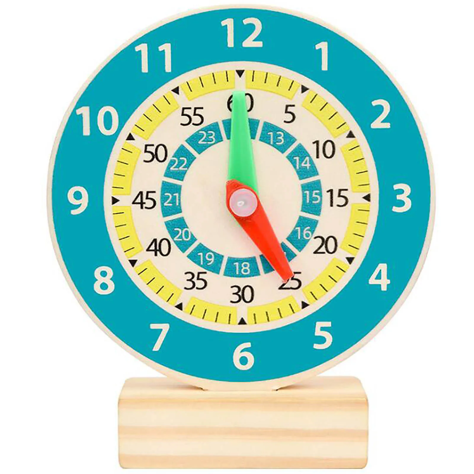 

Деревянные часы Монтессори для детей, Обучающие пособия для обучения времени, развивающие игрушки для детей, интеллектуальная доска для на...