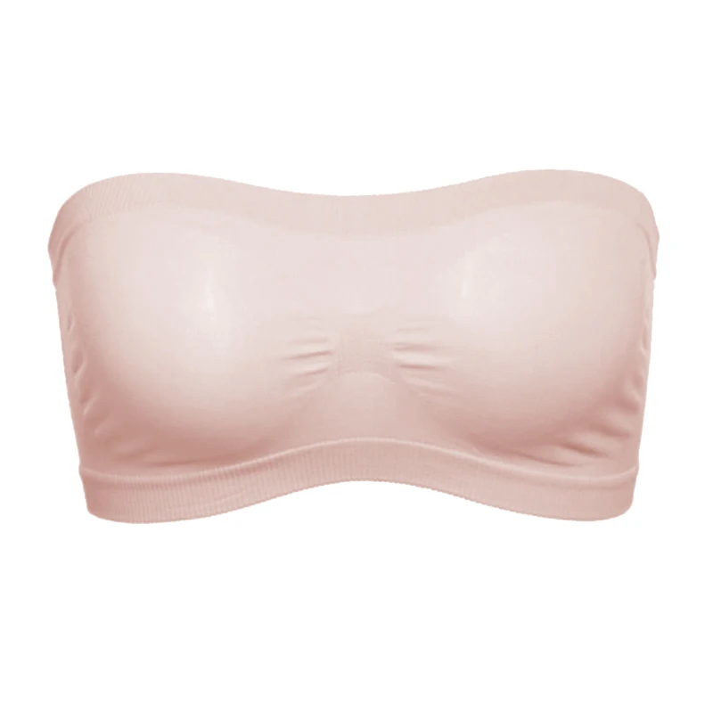 

Women Seamless Tube Top Breathable Strapless Bandeau Bra Underwear without Pad