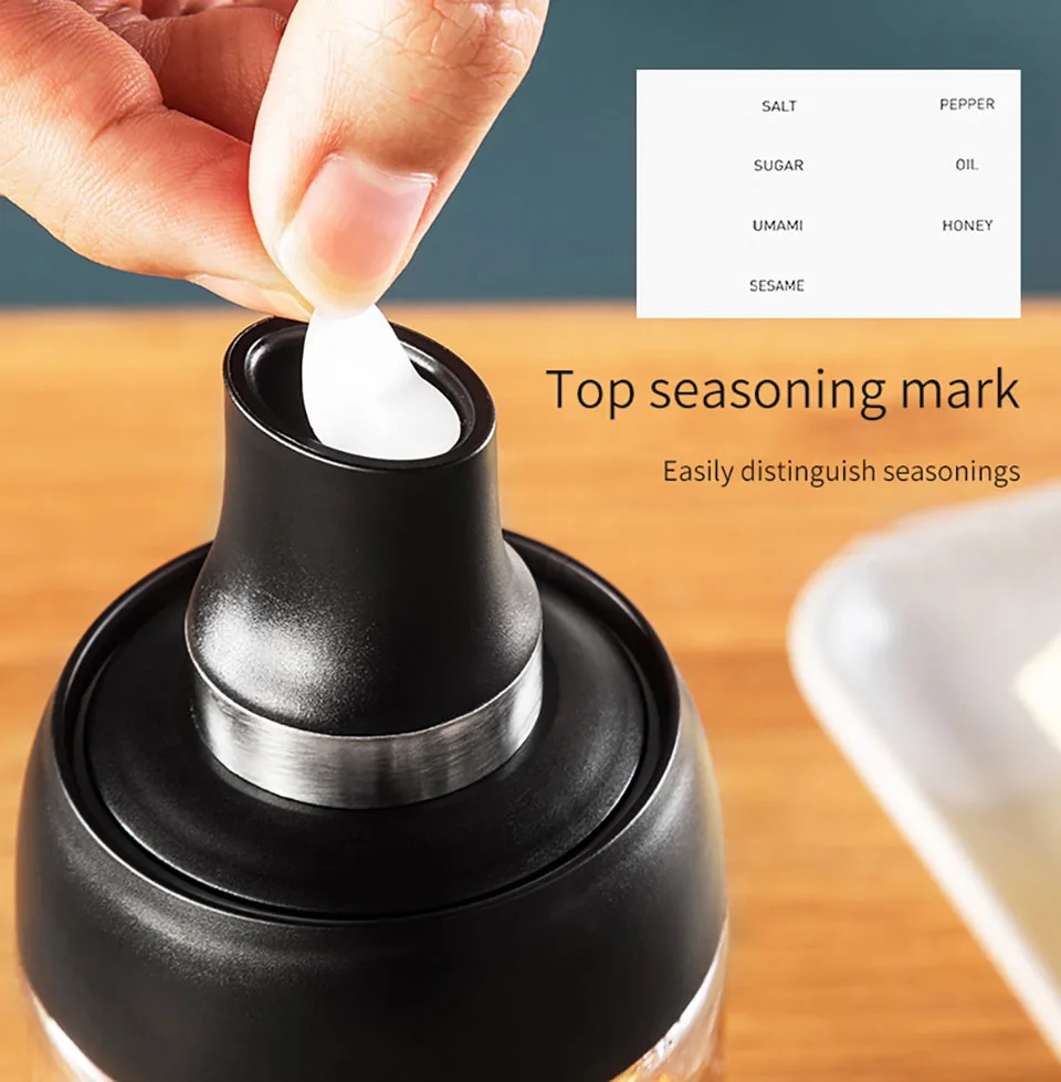 YOMEEI кухонные стеклянные банки для специй с крышкой Солонка и перечница набор