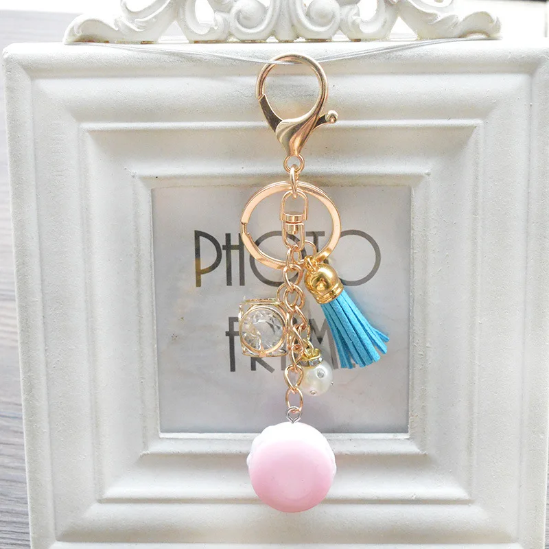 Новинка брелок для торта Модное Автомобильное кольцо ключей женская сумка