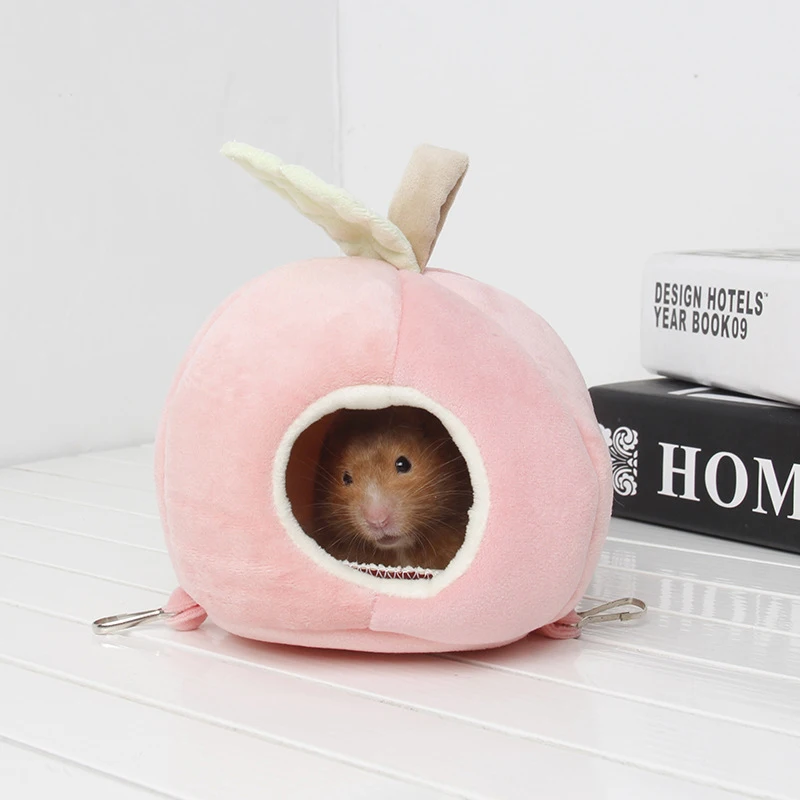 Симпатичная зимняя теплая мини клетка для домашних животных хомяки Лежанка