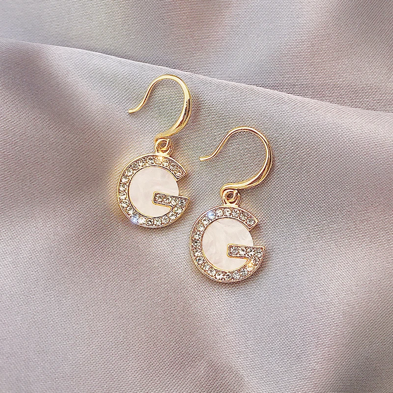 

Fashion Exquisite Zircon Flower Earrings for Woman Korean New Crystal Statement Earrings Girl Party Jewelry Anniversary Gifts