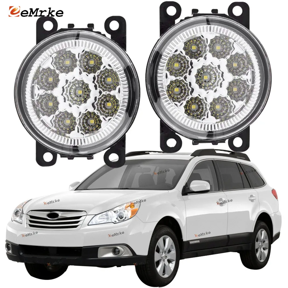 

EEMRKE из 2 предметов авто-Стайлинг для Subaru Outback США 2010 2011 2012 9 штук светодиодные противотуманные светильник s H11 12V переднего бампера светильник