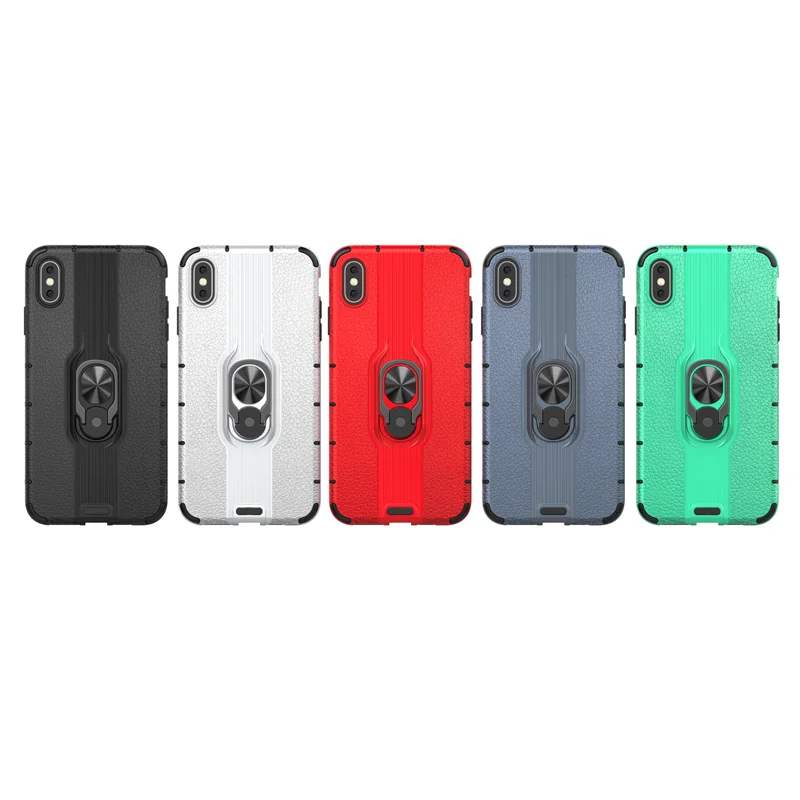 Ударопрочный чехол на 360 металлическое кольцо с подставкой для iPhone 11 pro Max 2019 X XS MAX