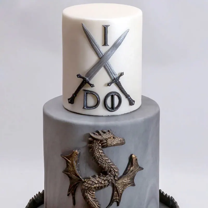 Рыцарь боевые мечи силиконовая форма детский день рождения конфеты шоколад