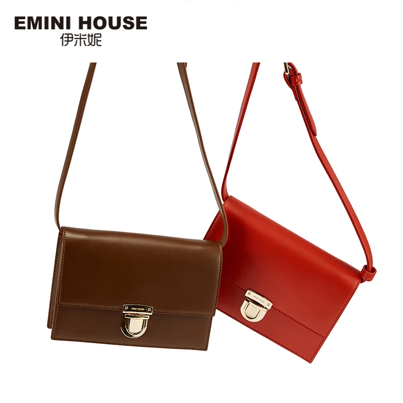 Сумки на пояс EMINI HOUSE с замком сумки через плечо из спилка для женщин роскошные