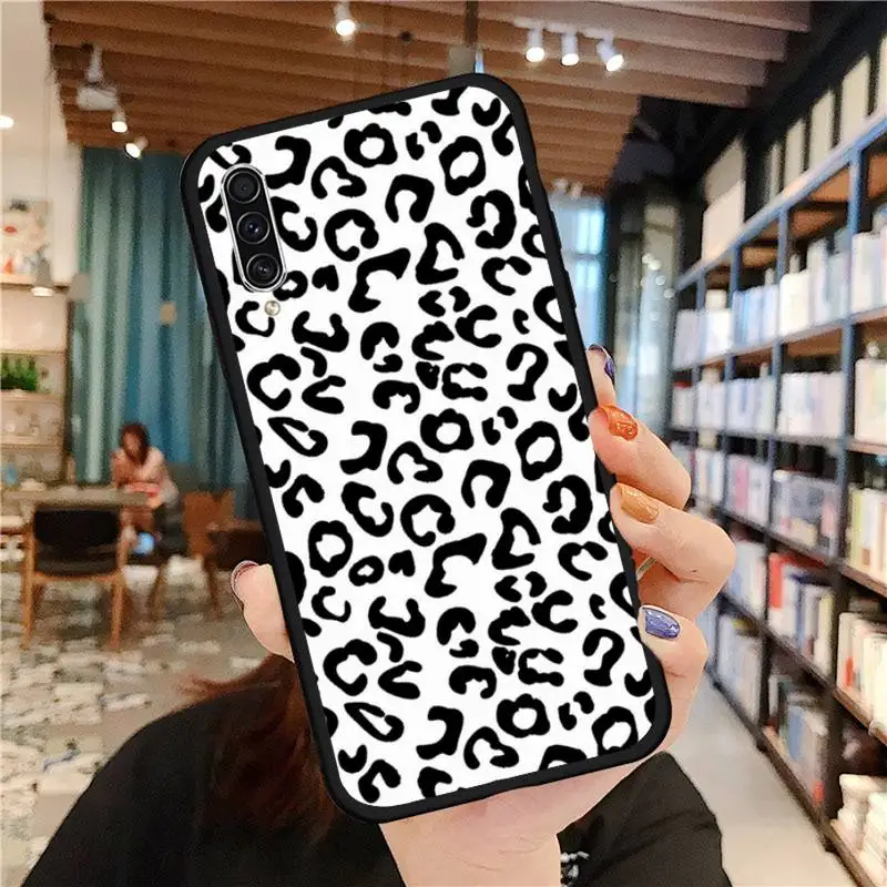 

Phone Case For Samsung Galaxy A note S 9 10 40 50 71 30 21 s 20 E j4 plus M21 51 Leopard Checkered flame rainbow cow milk animal