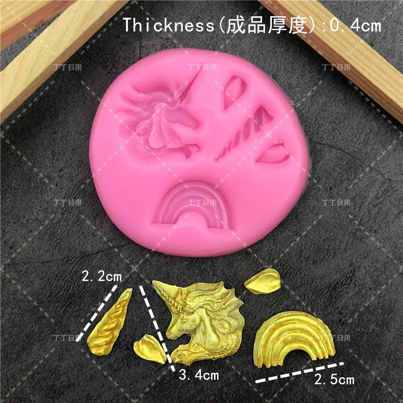 No.10 Новинка, силиконовая 3D форма в виде животных, форма единорога, ледяной куб, конфеты, шоколад, торт, печенье, кекс, формы для мыла, форма для выпечки, кондитерские инструменты - Цвет: No.10