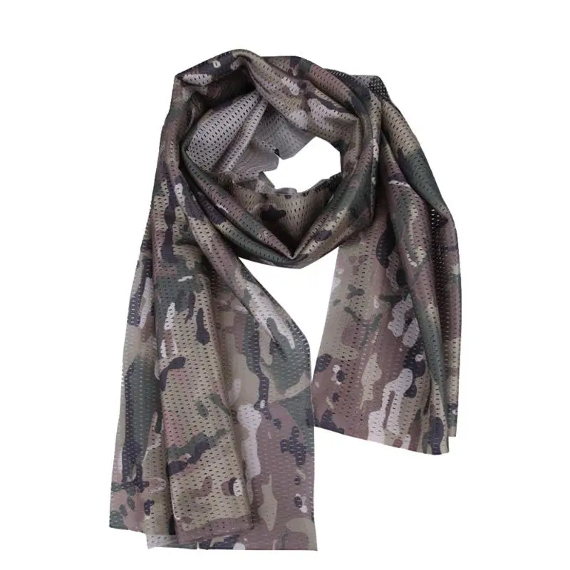 

Camo Mesh Scarf Outdoor Jungle Muffler Breathable Headband Tactical