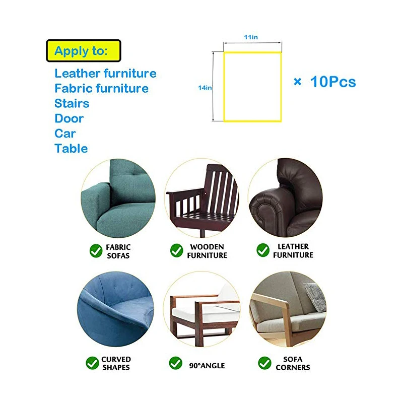 Защитный чехол для мебели из 3 предметов с защитой от царапин домашних животных