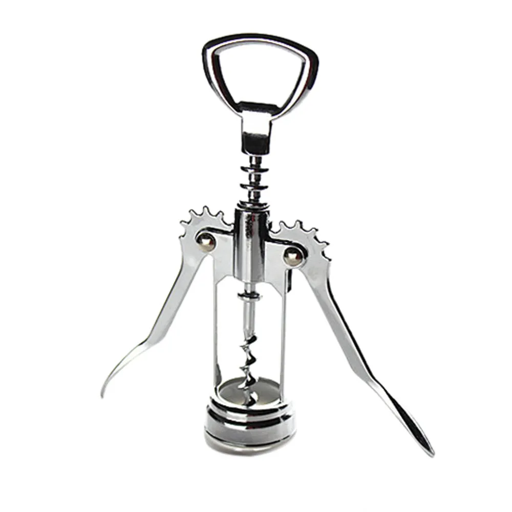 

Stainless Wine Corkscrew Handle Pressure Bottle Opener Champagne Multifunctional Kitchen Bar Waiter Bottle Opener Kitchen Tool