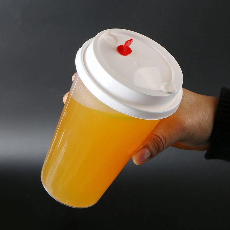 

10pcs Tea CUP High temperature resistant PP material safe for food disposable plastic milk tea cup juice cup transparent