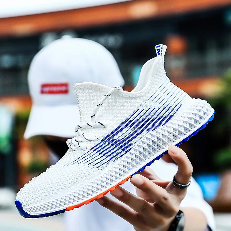 Мужские кроссовки Flyknit, дышащие, брендовые, трендовые кроссовки для мужчин, тренировочная обувь, zapatos hombre, кроссовки для мужчин, удобные