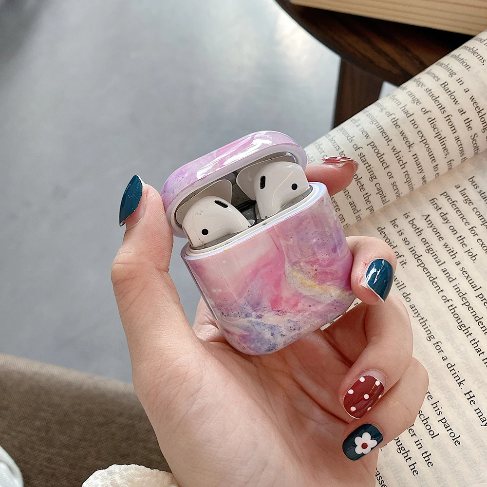 Чехол для наушников Apple Airpods Pro с мраморным рисунком защитный чехол 2 1 1/2 |