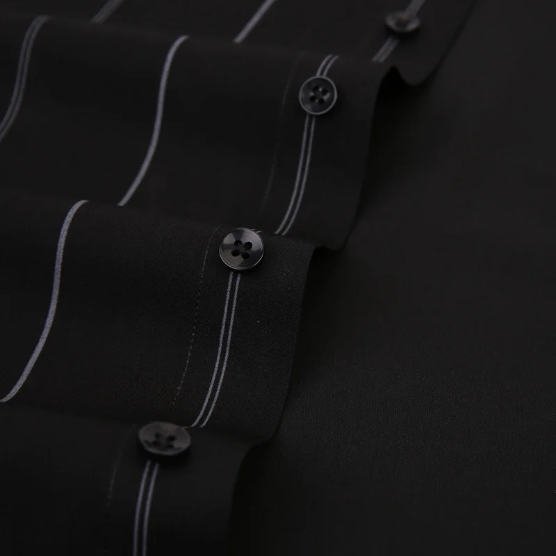 Летняя Повседневная рубашка в Вертикальную Полоску с коротким рукавом Без