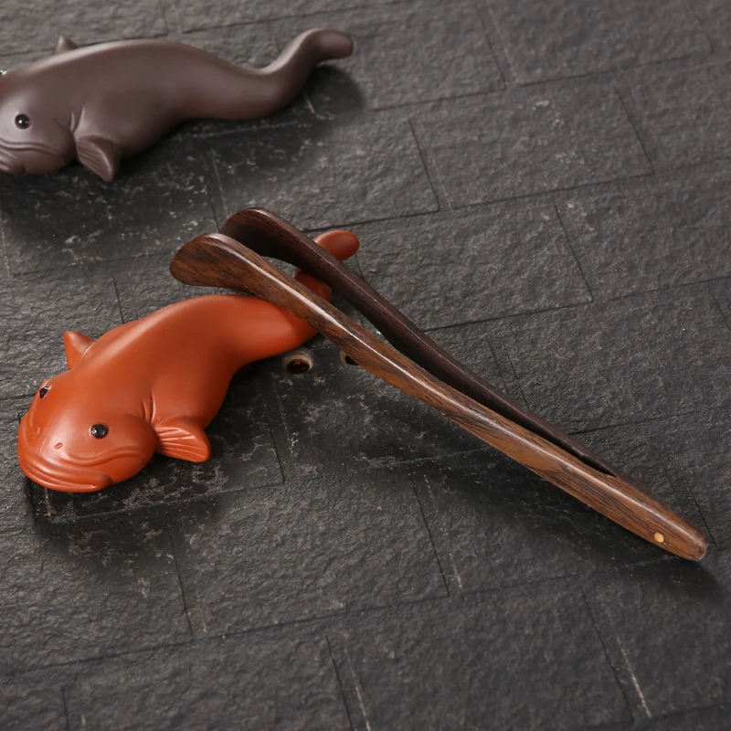 Фиолетовая глина Чай Pet Исин статуя статуэтки в виде рыб китайские чайный набор