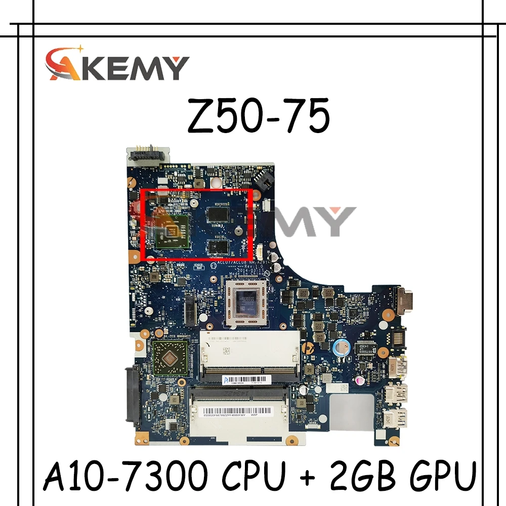 

Новый NM-A291 материнская плата (A10-7300 процессор + 2 Гб GPU) для Lenovo Z50-75 G50-75M G50-75 G50-75M материнская плата для ноутбука ACLU7/ACLU8