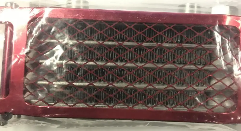 red m12 x 1.25 Универсальный Масляный радиатор для грязного велосипеда питбайк обезьяна велосипед квадроцикл радиатор масляный радиатор охлаждения ATV 110cc 125CC 140cc - Цвет: red m12 x 1.25