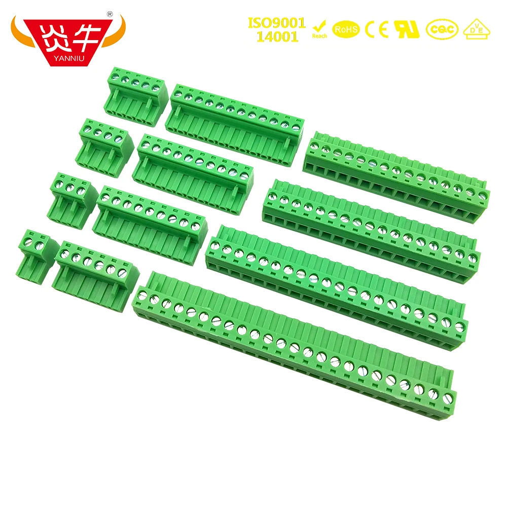 Автомобильная Клеммная колодка KF2EDGK 5 0 2P ~ 12P Штекерная 2EDGK мм 2PIN 12PIN MSTB 2 ST 1754449 PHOENIX
