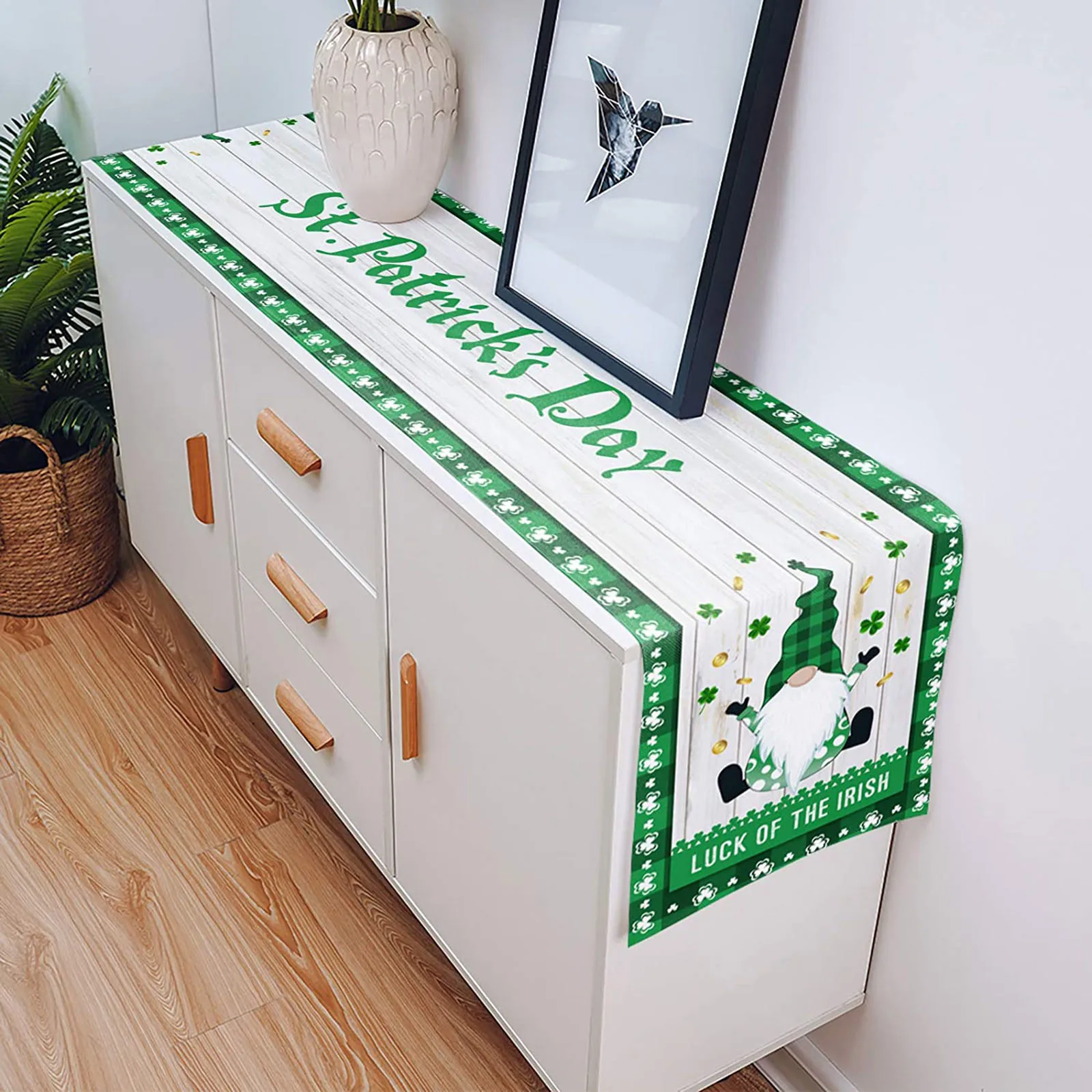 1 шт.. Ко Дню Святого Патрика печатных скатерть Водонепроницаемый прямоугольник