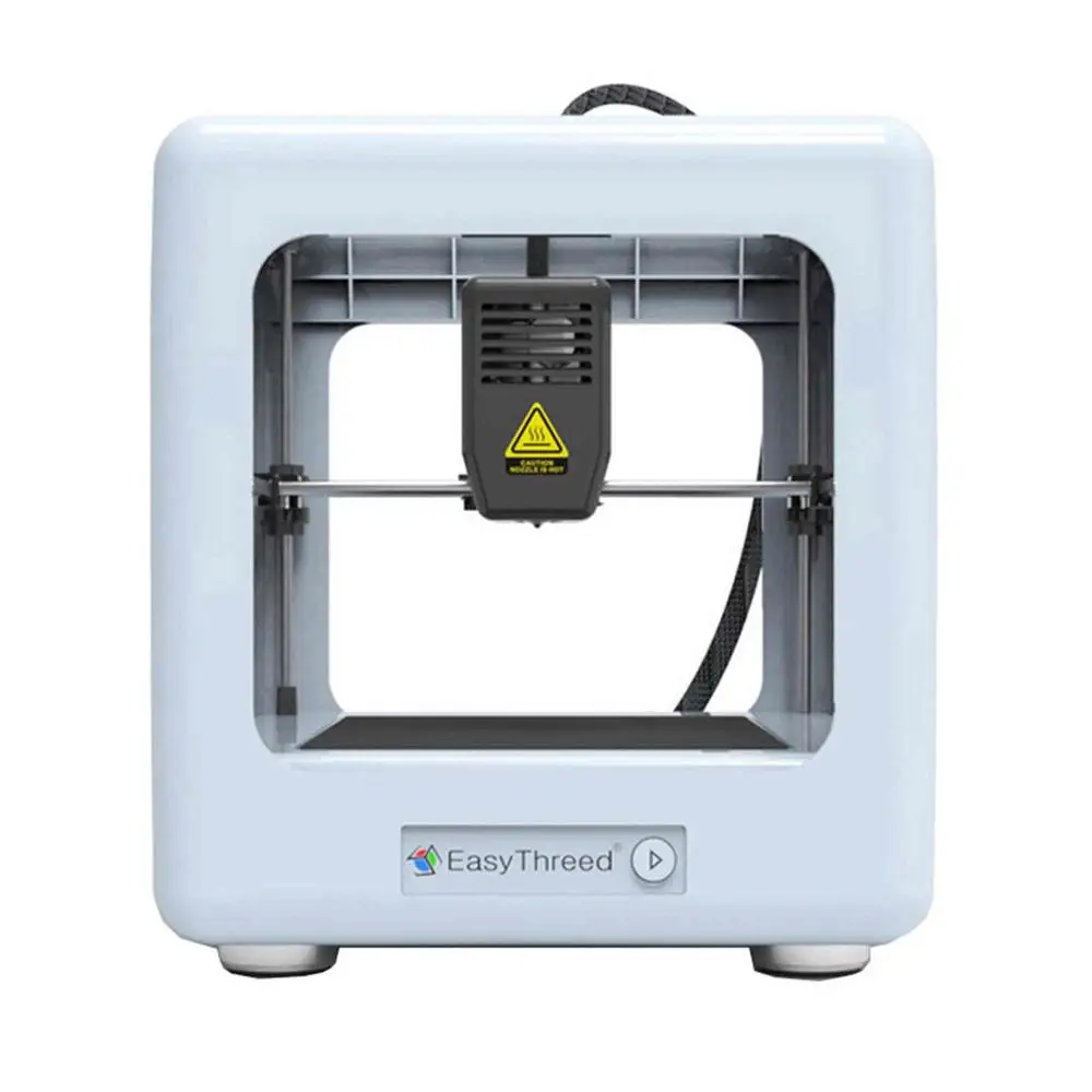 white EasyThreed Nano 3d принтер портативный мини обучающий DIY комплект принтер Impressora 3D для детей 3d принтер Рождественский подарок - Цвет: white