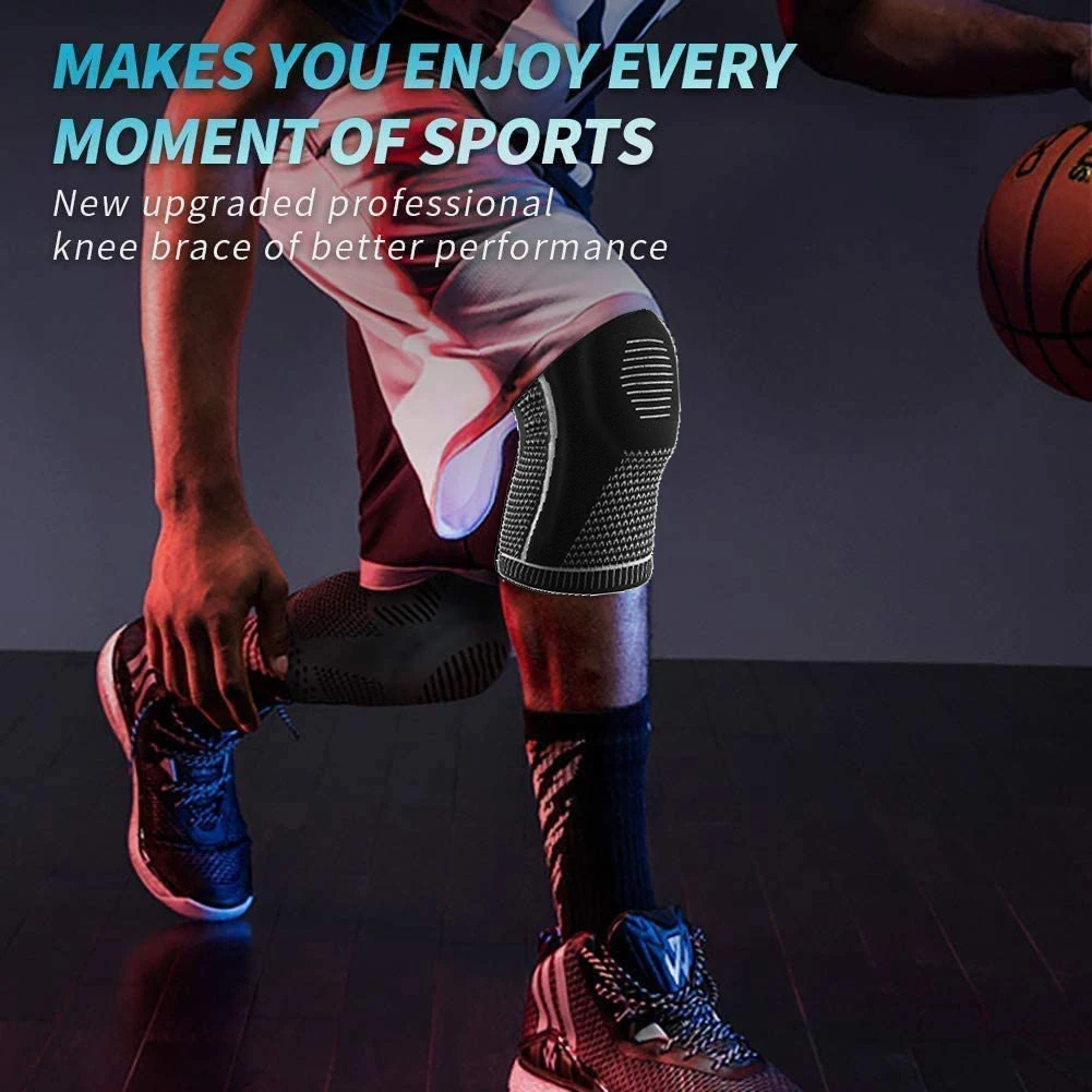 Силиконовые наколенники полноразмерный фиксатор колена средняя поддержка