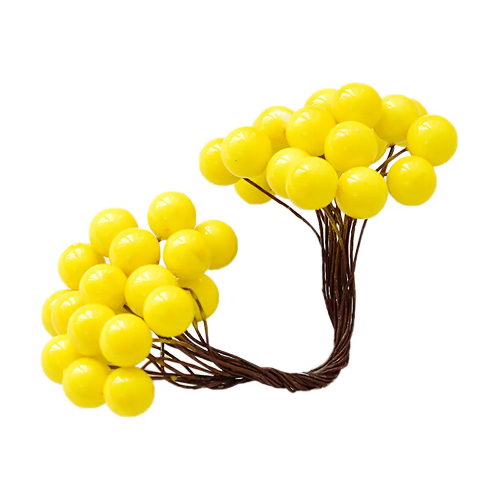 Имитация фруктов Рождество искусственные фрукты ягоды вставки DIY аксессуары