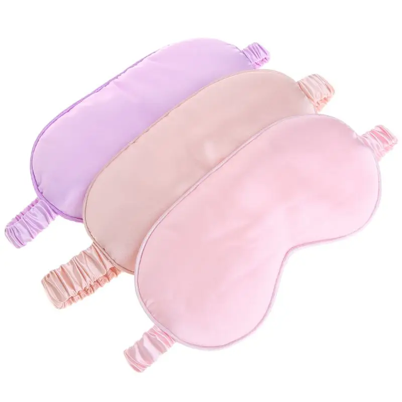 

Тени для век патч из искусственного шелка маска для сна маска для глаз повязка на глаза однотонный Портативный Новый M89F