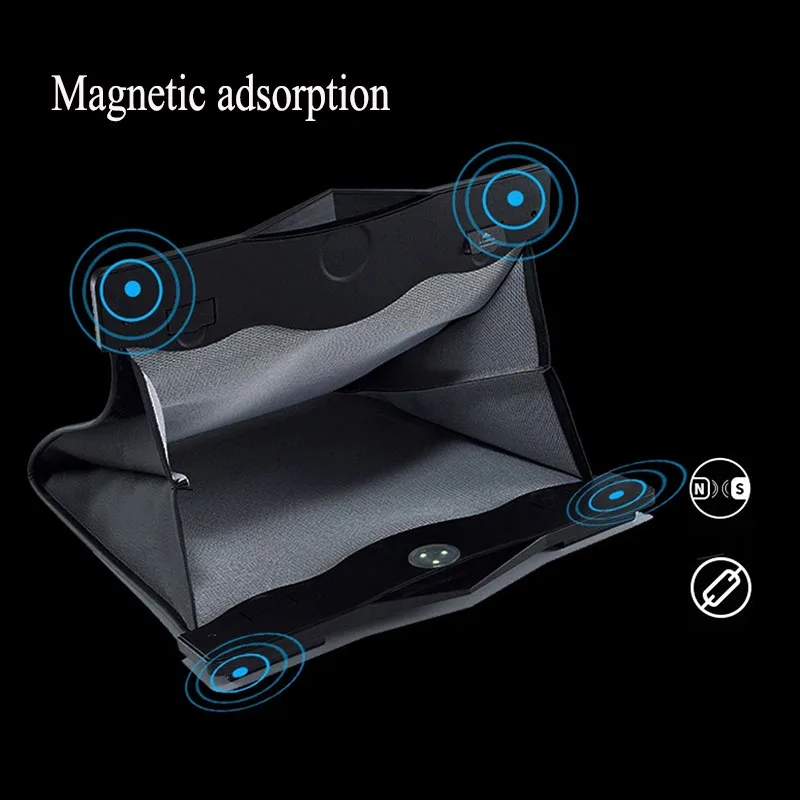 

LED Car Organizer Backseat Storage Bag Magnetic Auto Trash Holder for Cadillac XTS SRX ATS CTS/Renault Koleos Fluenec Latitude