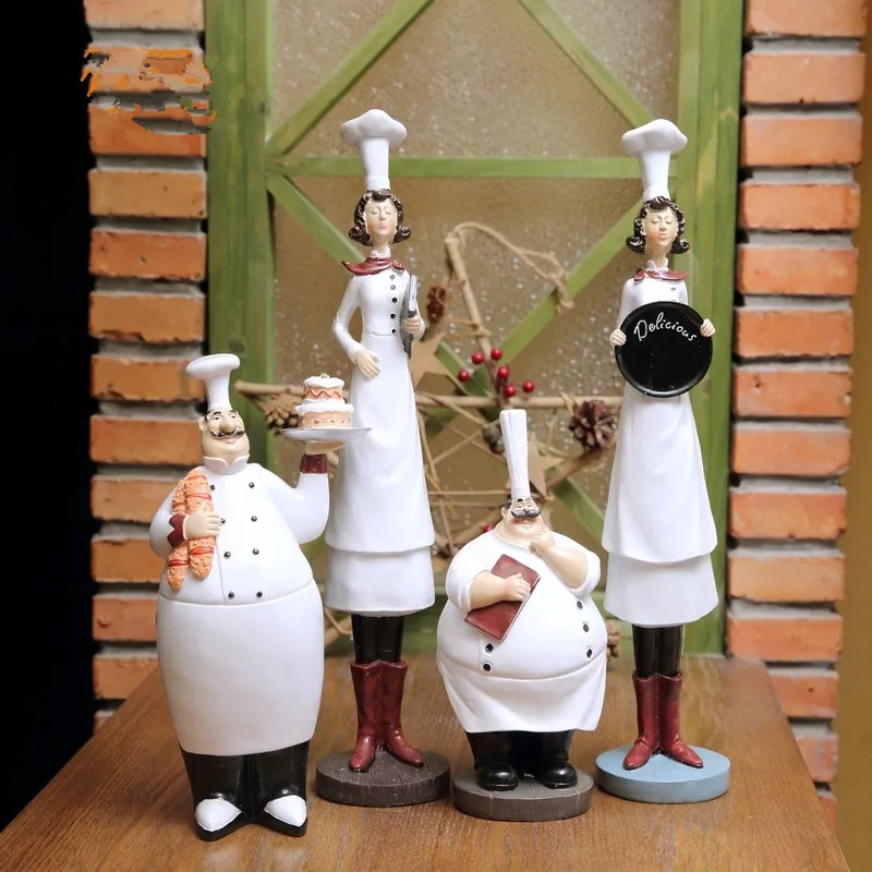 Украшение шеф-повара из смолы домашний магазин ремесла для ресторана подарки -
