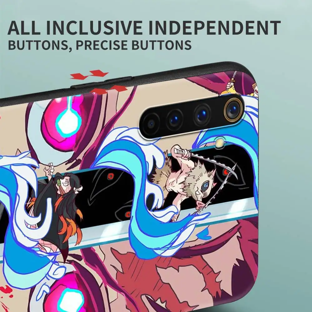 case for realme 8 c21 6 7 c3 xt 5 7i c20a gt master explorer x50 pro 5g c15 c11 2021 c21y phone cover anime demon slayer free global shipping