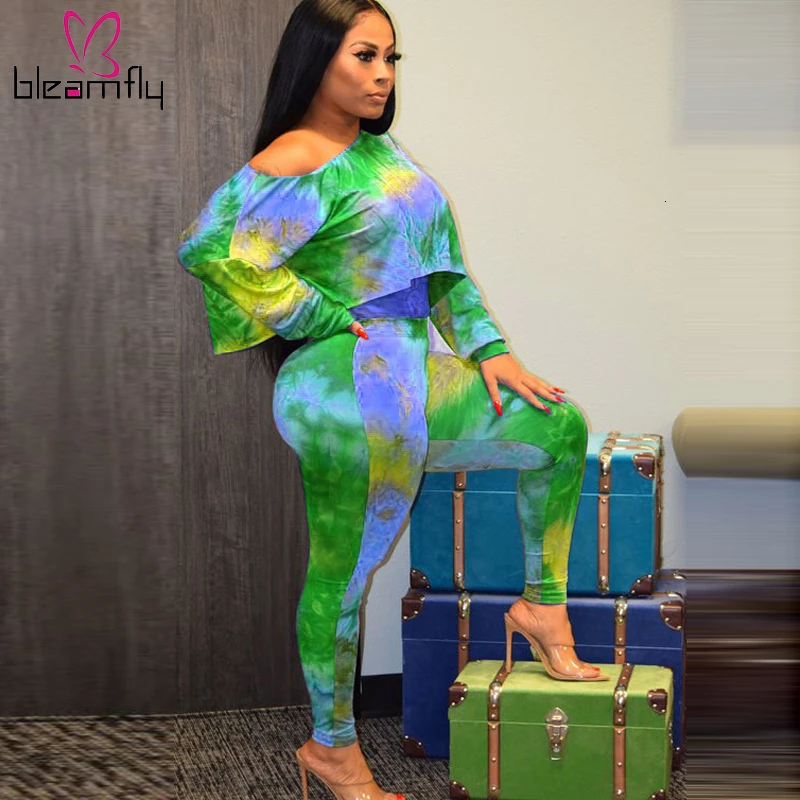 Новинка женский костюм из двух предметов: футболка с длинным рукавом и принтом