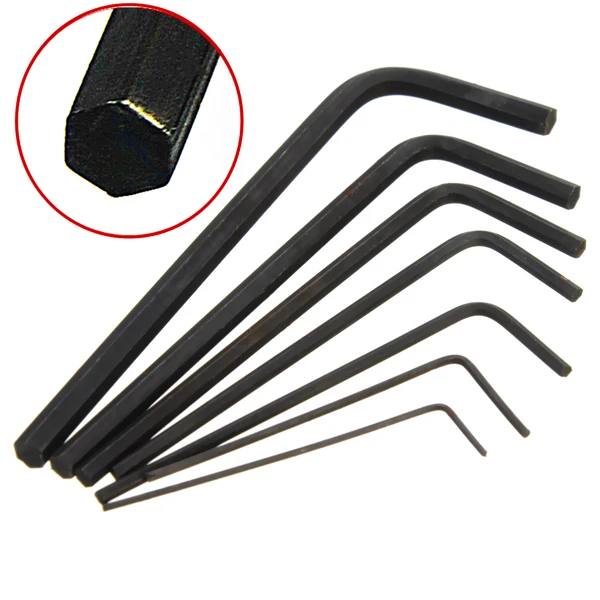 

7pcs 0.7mm-3mm Mini Hexagon Hex Allen Key Wrench Screwdriver Set Tool Kit